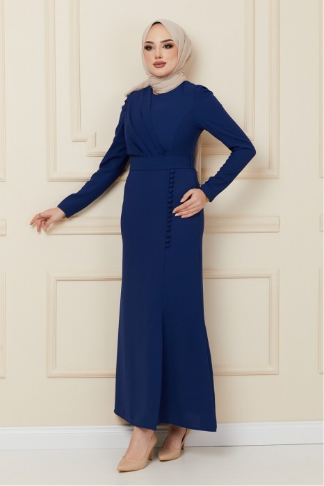 NAVY BLUE -  DRESS