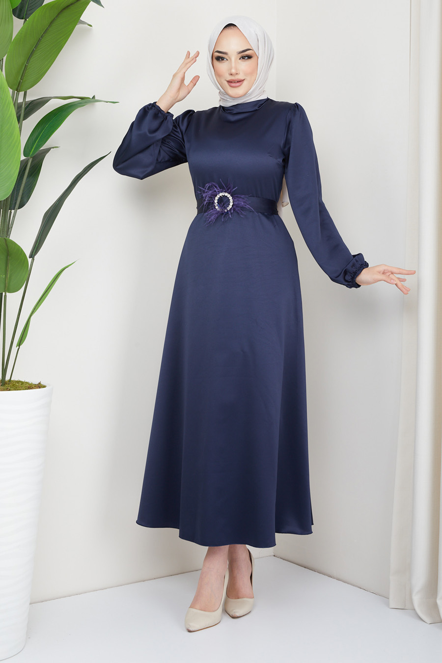 NAVY BLUE EVENING DRESS   NAVY BLUE EVENING DRESS