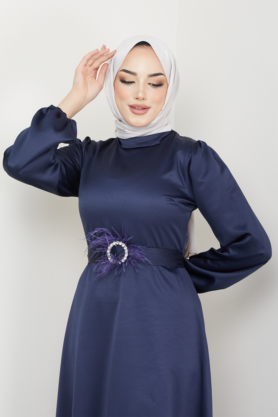 NAVY BLUE EVENING DRESS   NAVY BLUE EVENING DRESS