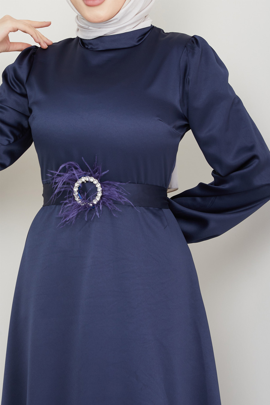 NAVY BLUE EVENING DRESS   NAVY BLUE EVENING DRESS