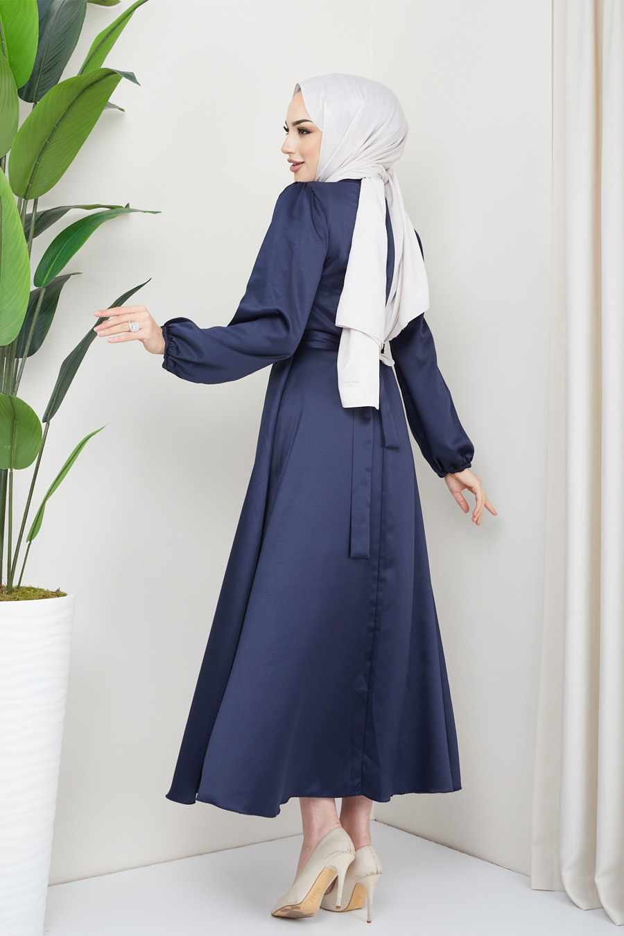 NAVY BLUE EVENING DRESS   NAVY BLUE EVENING DRESS