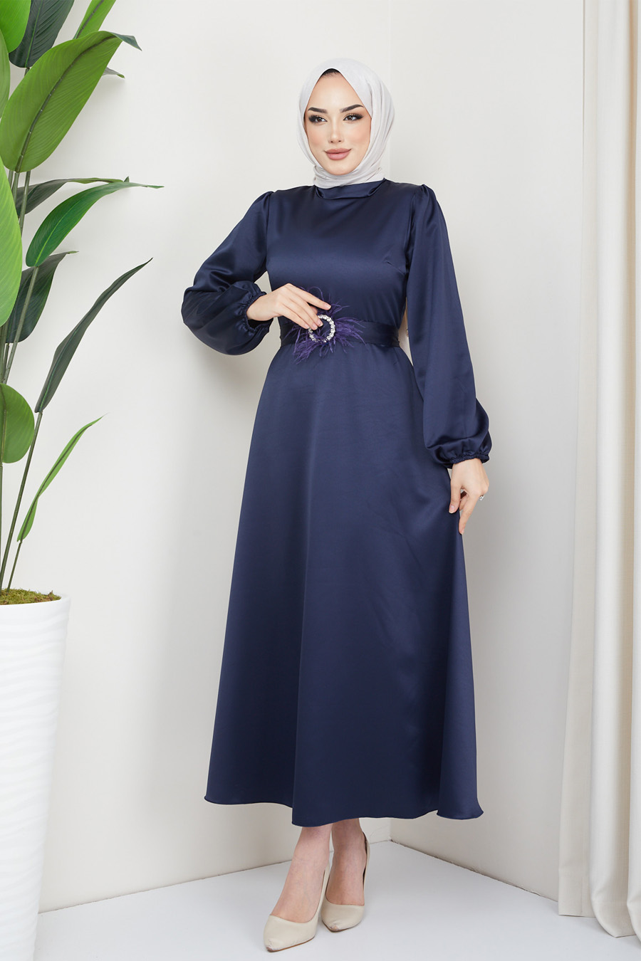 NAVY BLUE EVENING DRESS   NAVY BLUE EVENING DRESS