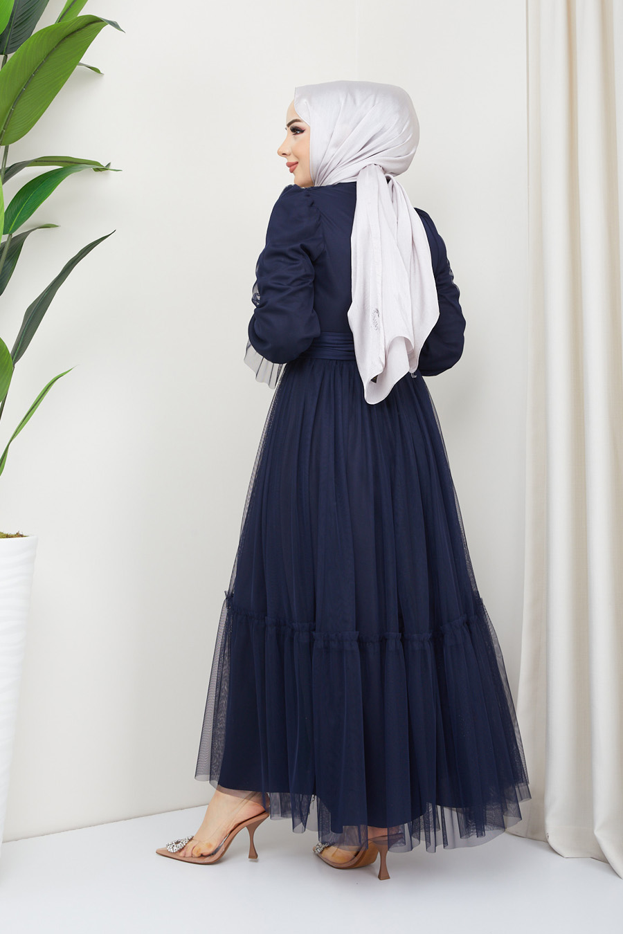 NAVY BLUE EVENING DRESS   NAVY BLUE EVENING DRESS