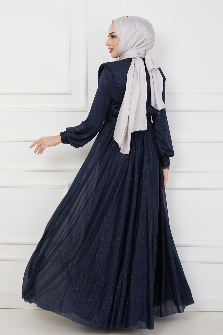 NAVY BLUE EVENING DRESS   NAVY BLUE EVENING DRESS