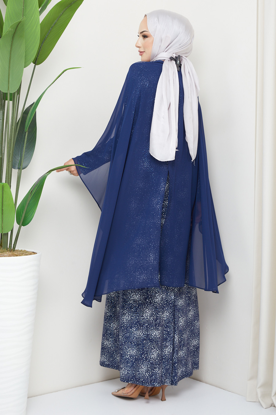 NAVY BLUE   EVENING DRESS  