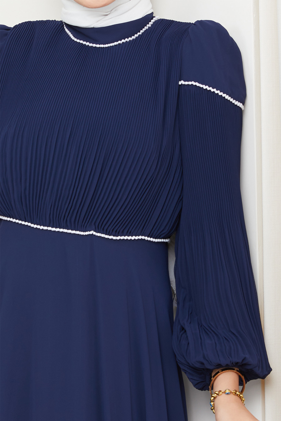 NAVY BLUE EVENING DRESS  