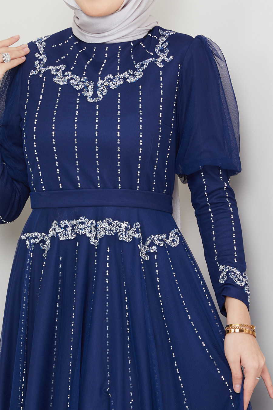 NAVY BLUE EVENING DRESS   NAVY BLUE EVENING DRESS