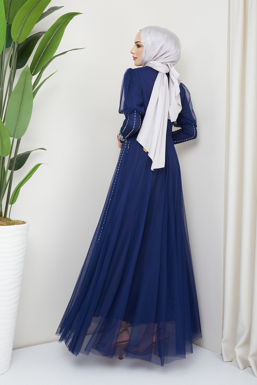 NAVY BLUE EVENING DRESS   NAVY BLUE EVENING DRESS