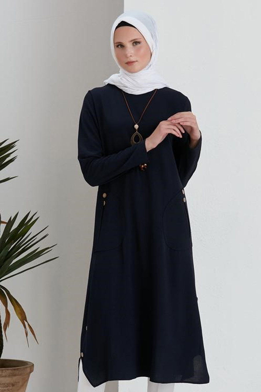 TUNIC - NAVY BLUE  TUNIC - NAVY BLUE