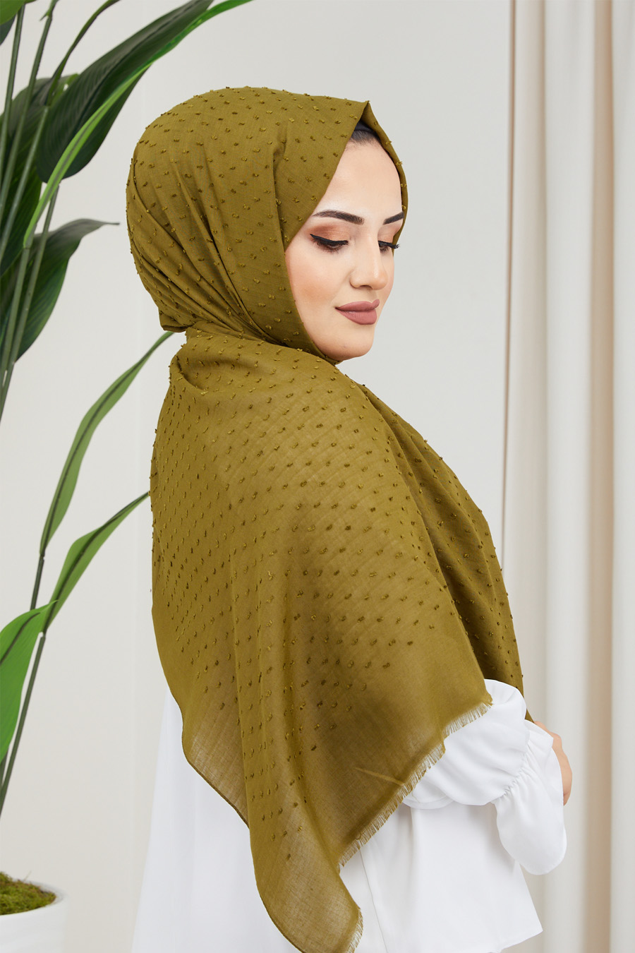 OIL GREEN  -  SHAWL