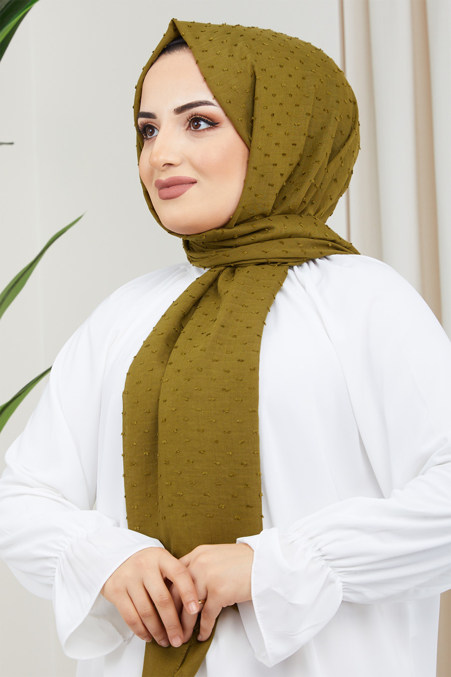 OIL GREEN  -  SHAWL