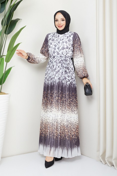 PATTERNED BLACK  DRESS