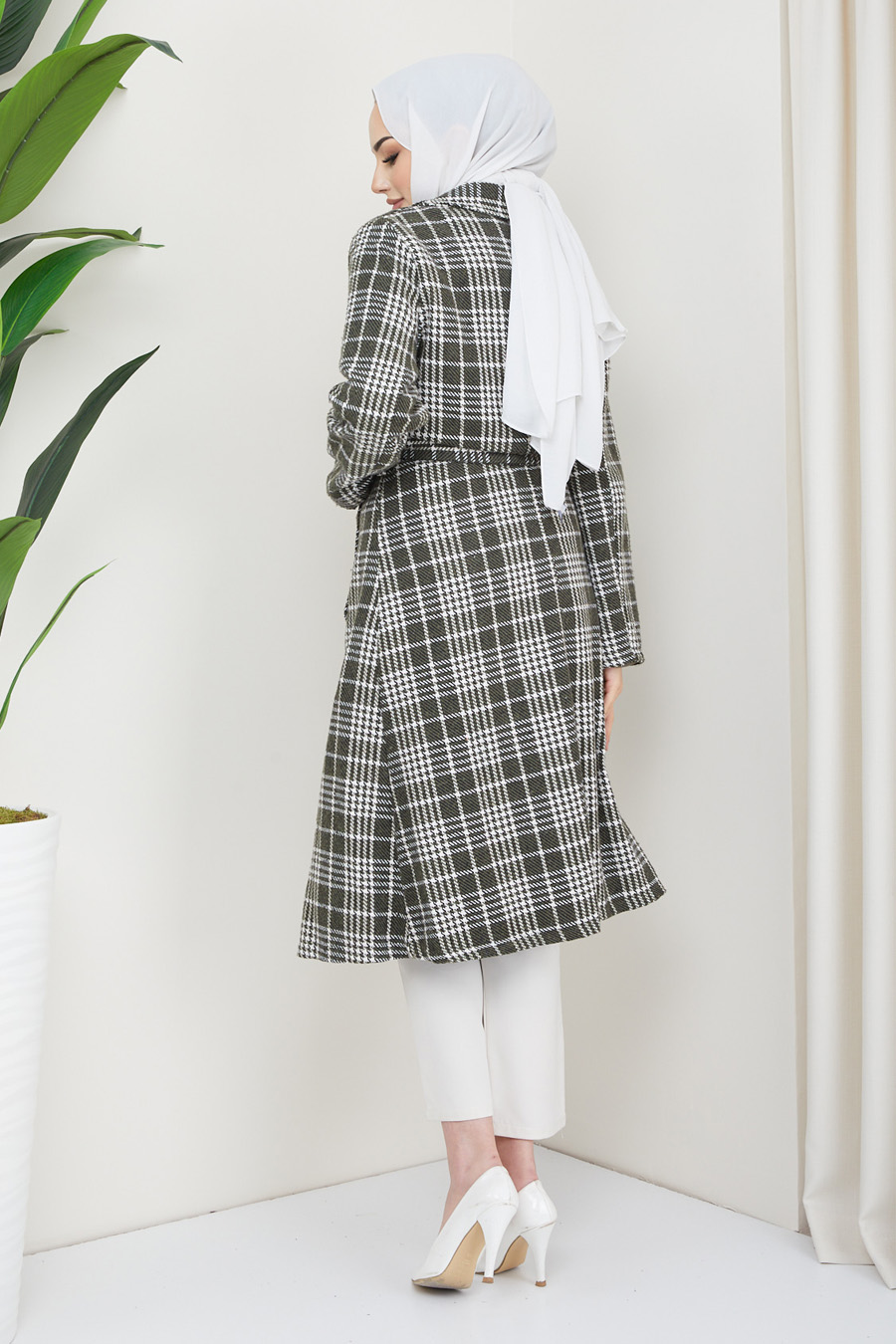 PATTERNED KHAKI - COAT