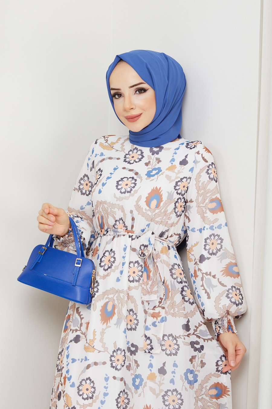  PATTERNED VISON COLOR  DRESS 