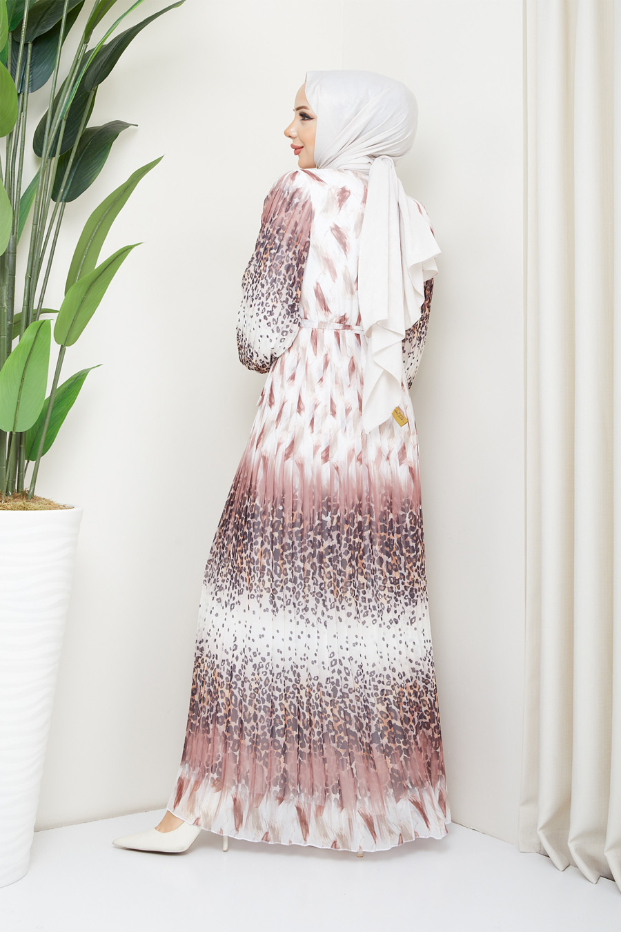 PATTERNED VISON COLOR DRESS