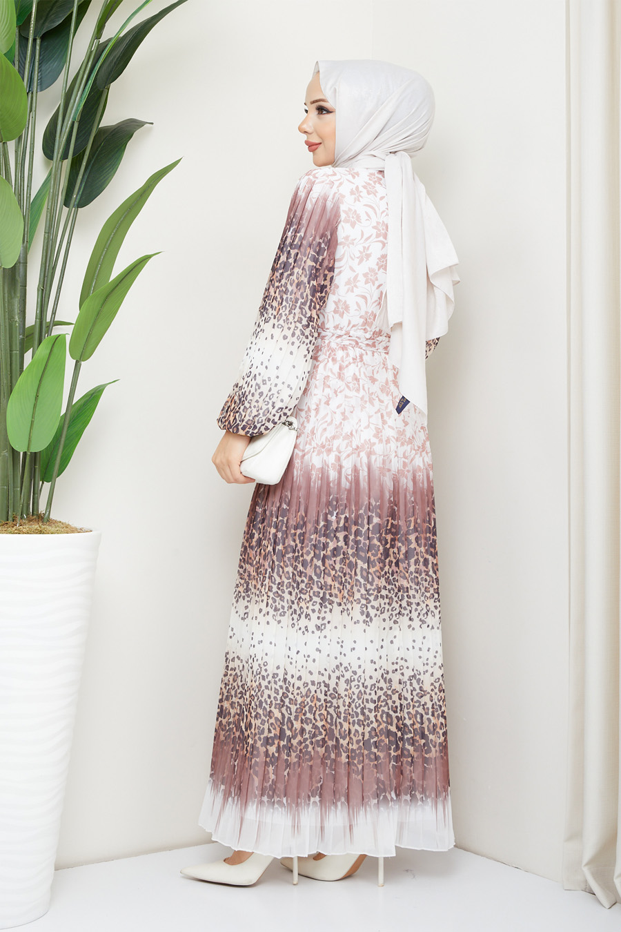 PATTERNED VISON COLOR    DRESS