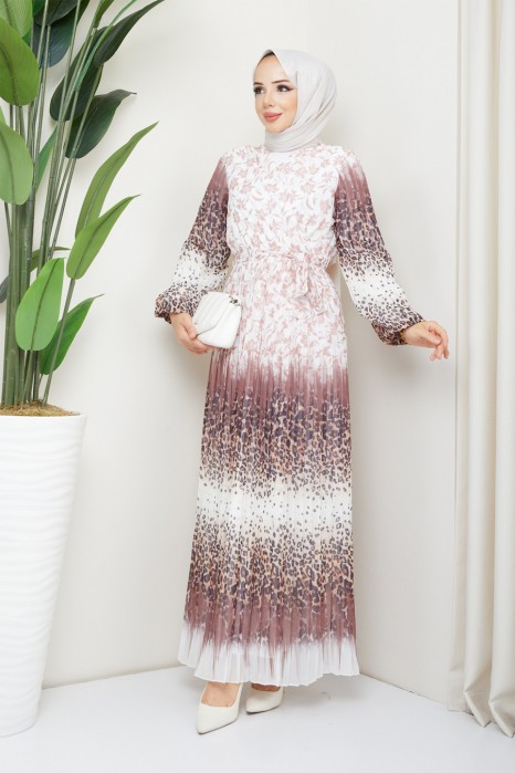PATTERNED VISON COLOR    DRESS