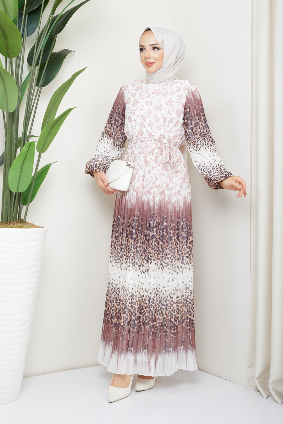 PATTERNED VISON COLOR    DRESS