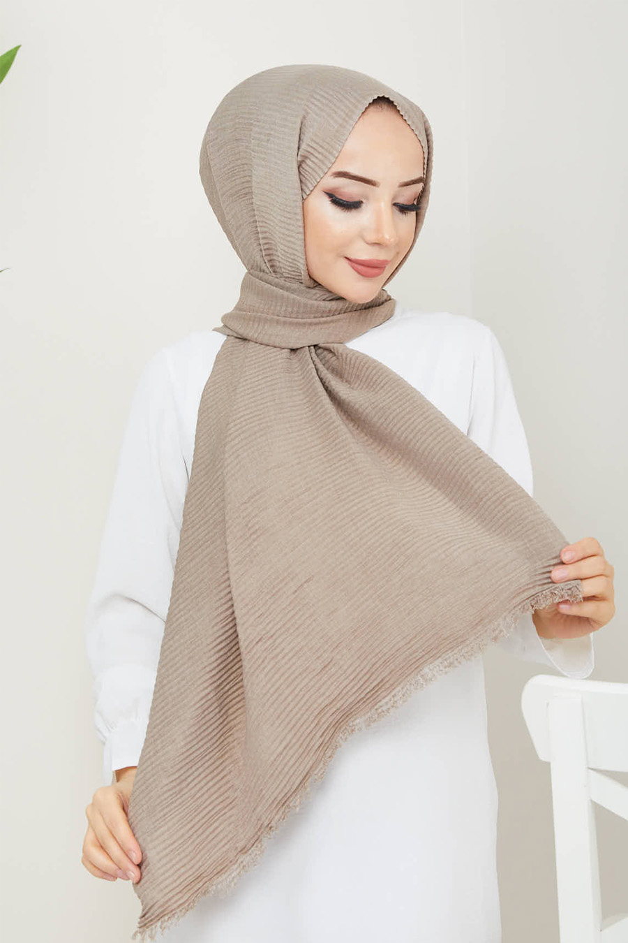 VISON -  PLEATED SHAWL