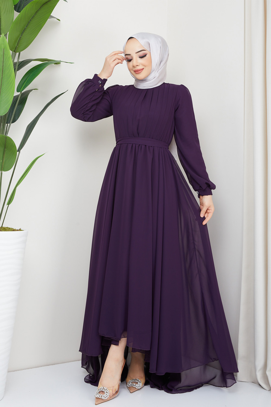 PLUM EVENING DRESS   PLUM EVENING DRESS