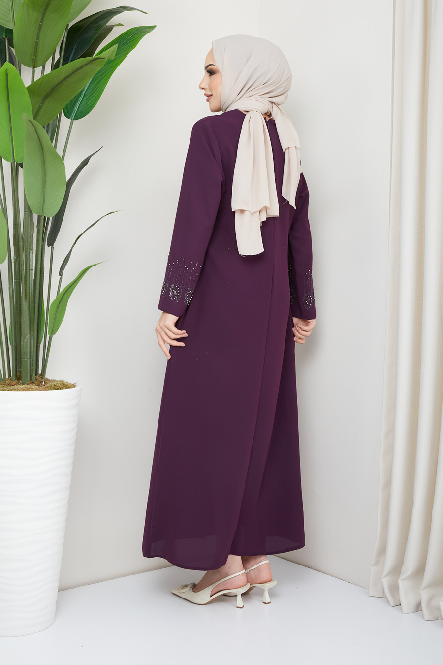 PLUM EVENING DRESS   PLUM EVENING DRESS