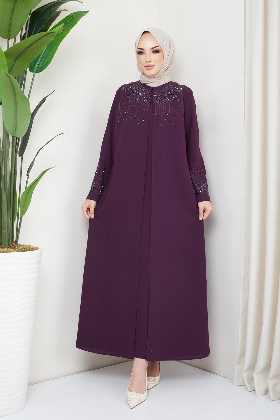 PLUM EVENING DRESS   PLUM EVENING DRESS