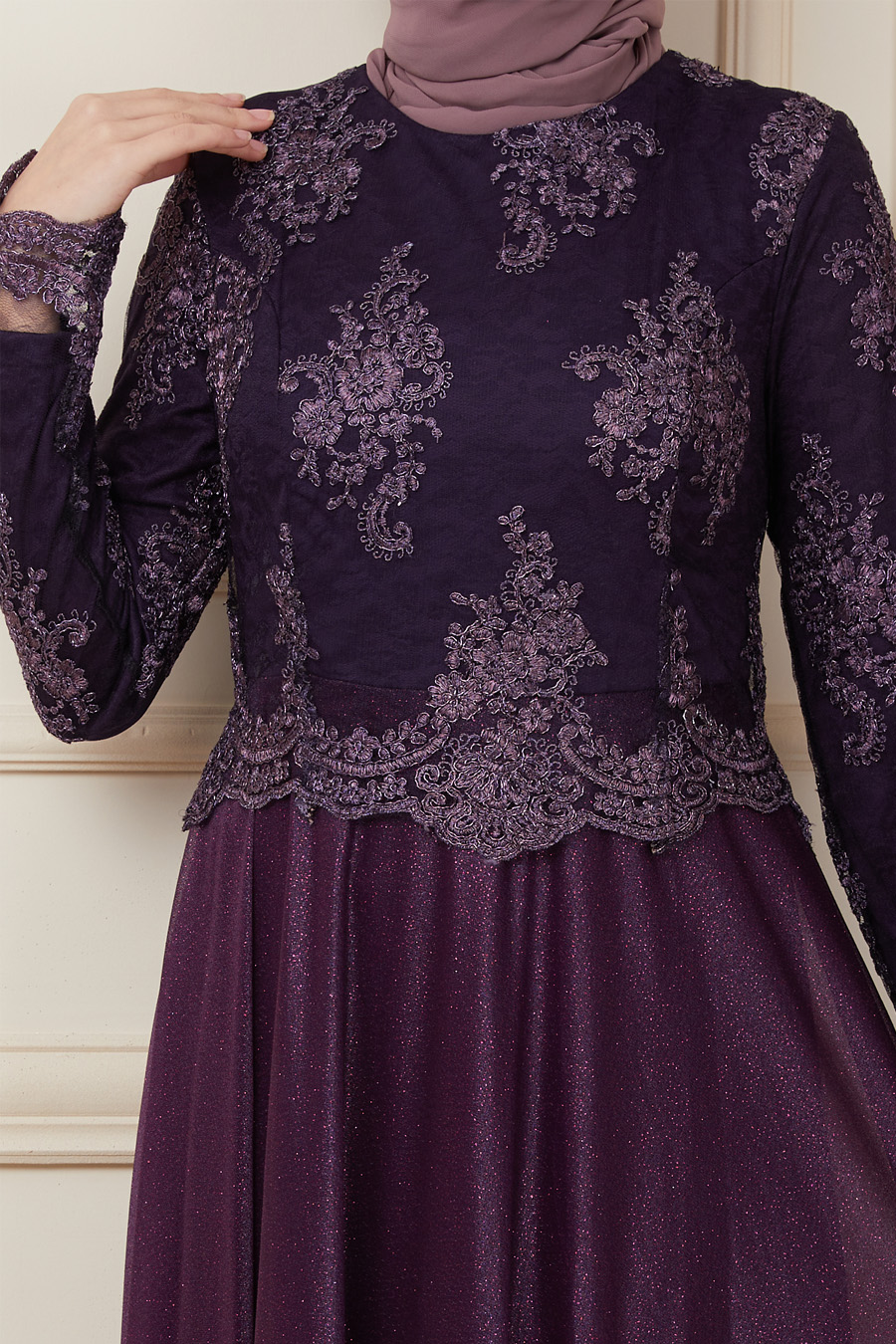 PLUM EVENING DRESS  
