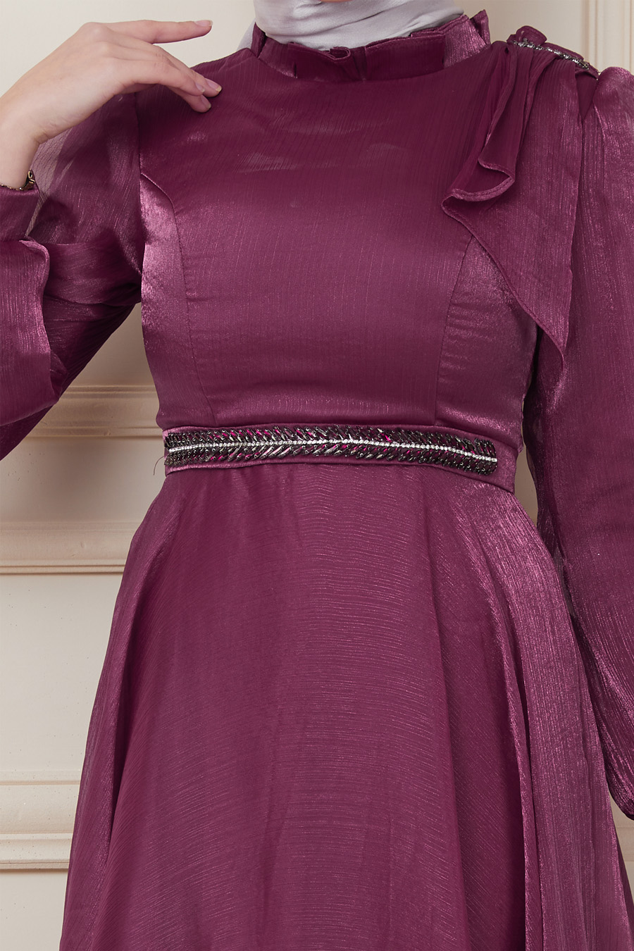 PLUM EVENING DRESS  