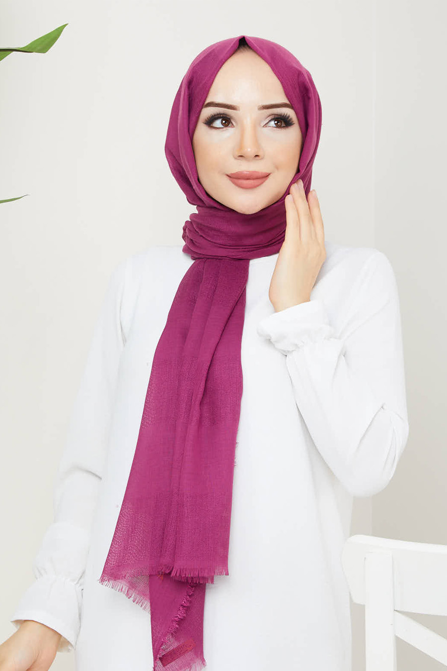PLUM  - SHAWL