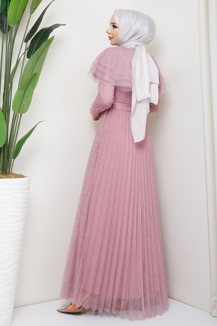 POWDER PINK   -  DRESS