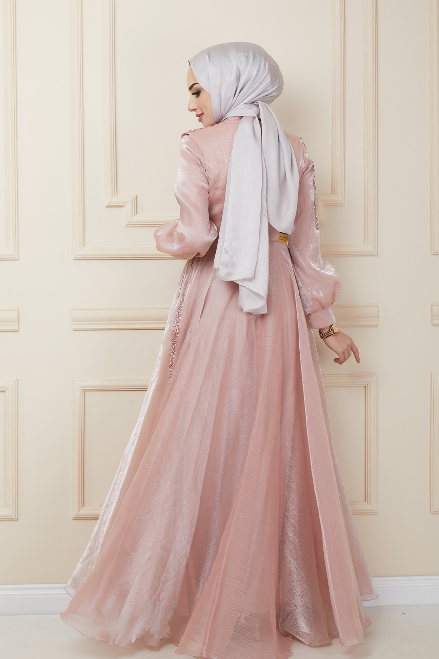 POWDER PINK EVENING DRESS  