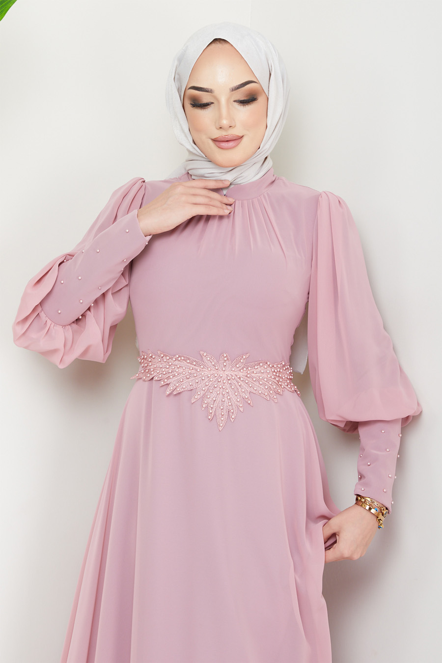 POWDER PINK EVENING DRESS 