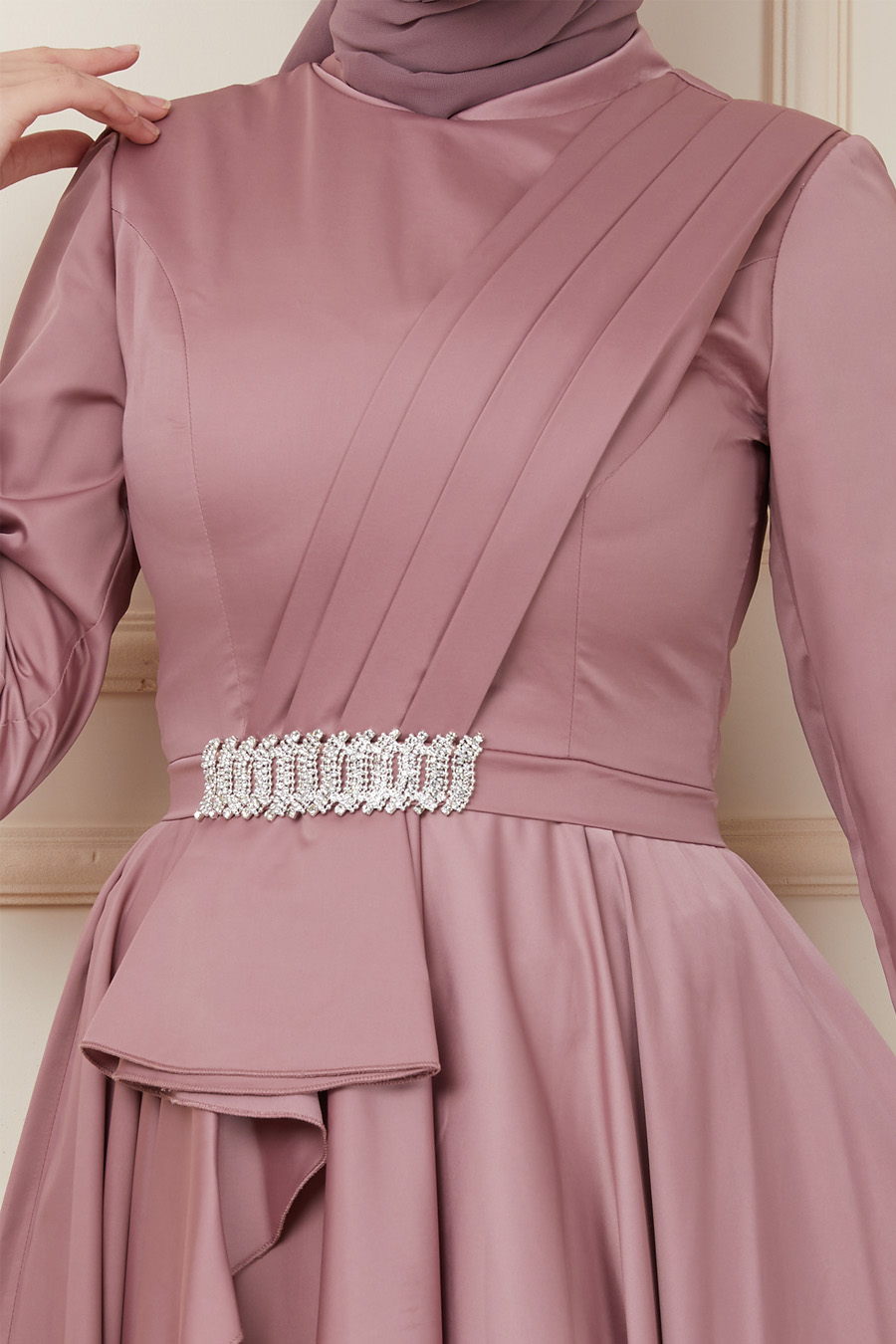 POWDER PINK EVENING DRESS  