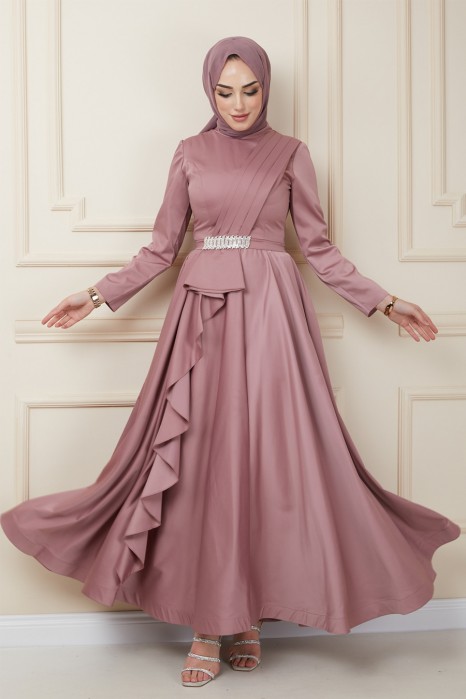 POWDER PINK EVENING DRESS  