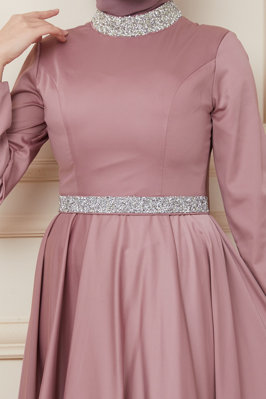 POWDER PINK EVENING DRESS  