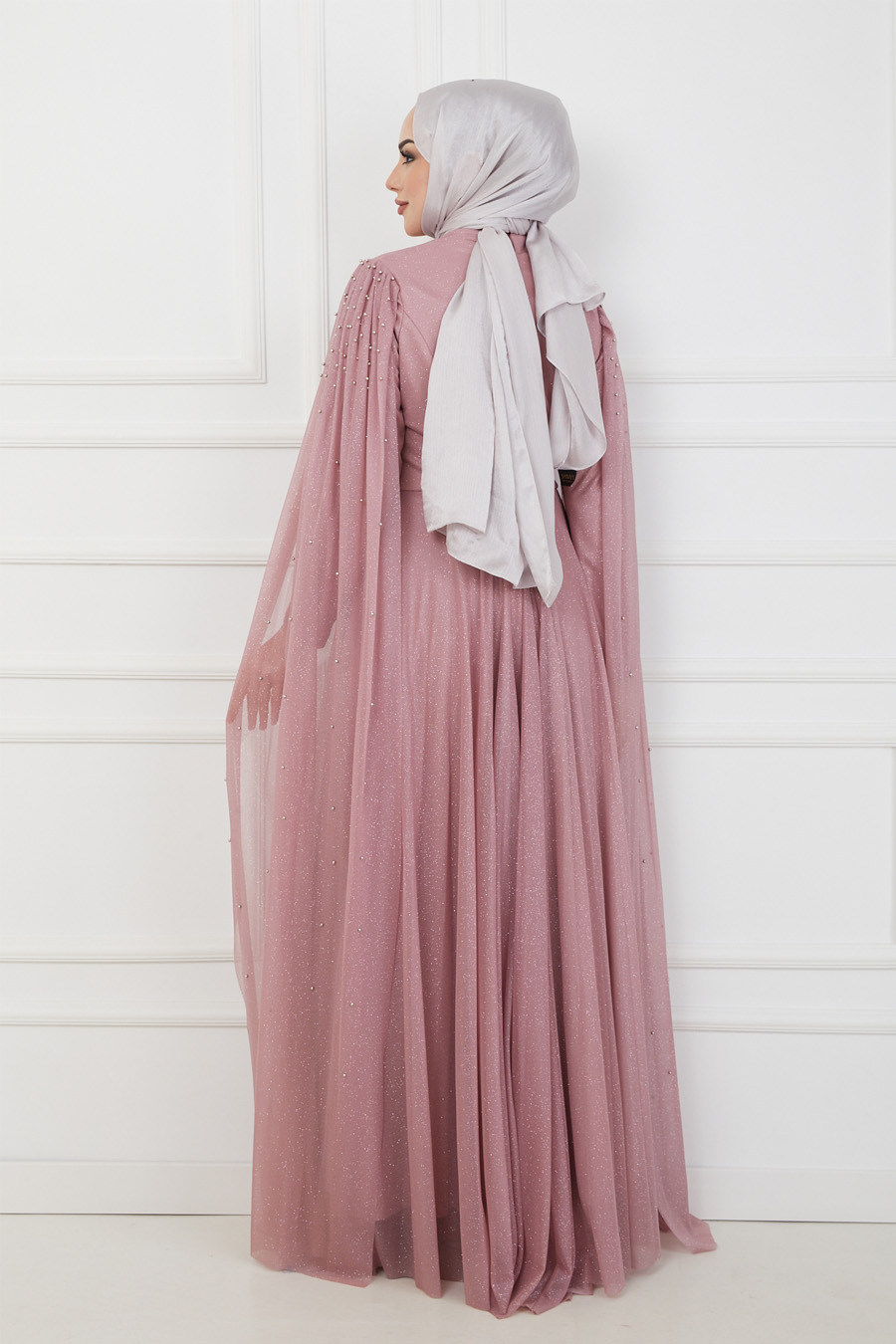 POWDER PINK EVENING DRESS  