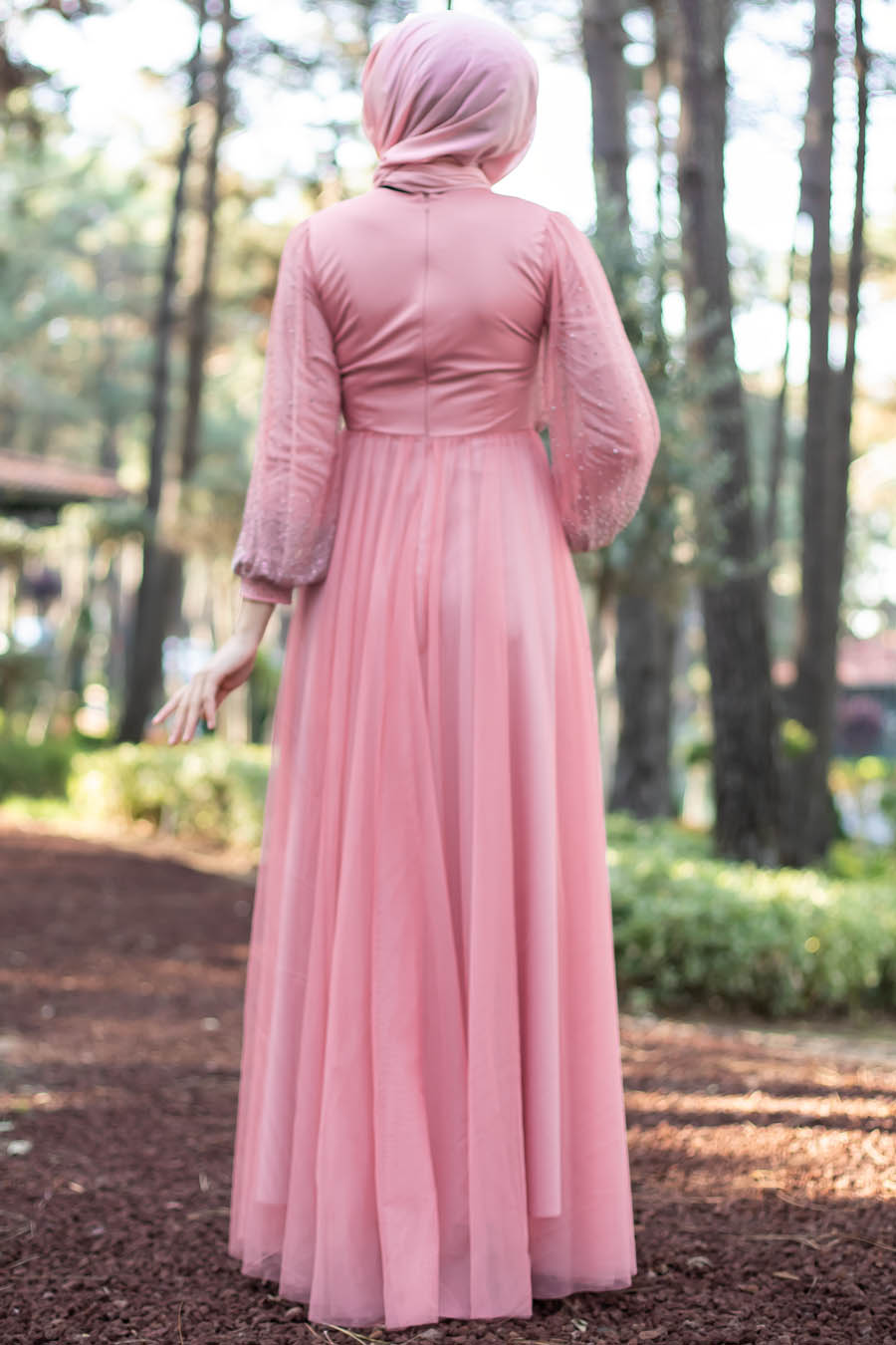 POWDER PINK EVENING DRESS  