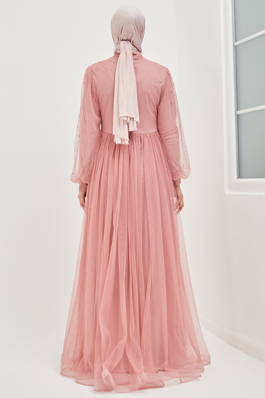 POWDER PINK EVENING DRESS  