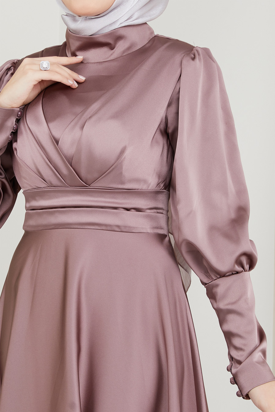 POWDER PINK EVENING DRESS  