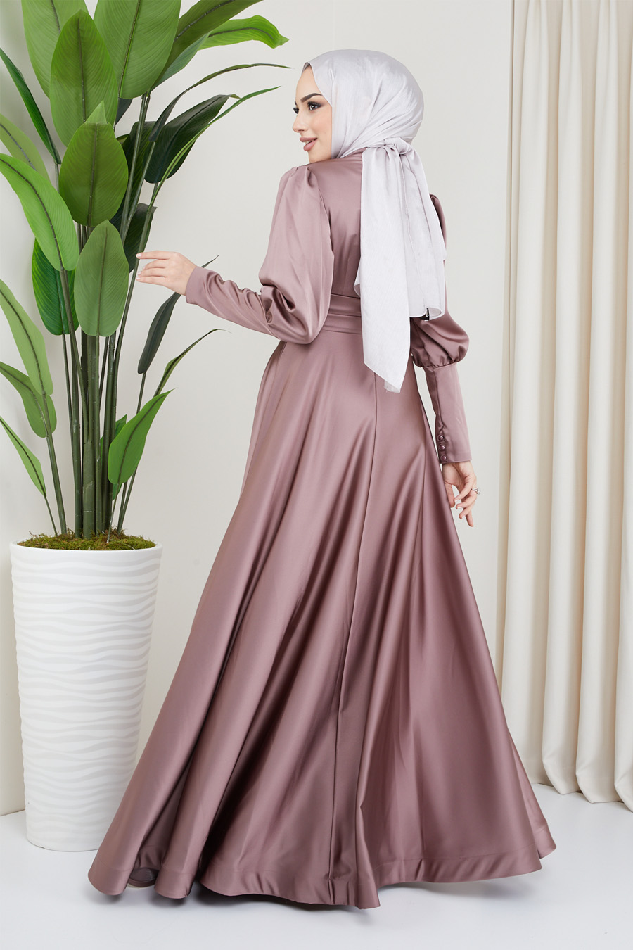 POWDER PINK EVENING DRESS  