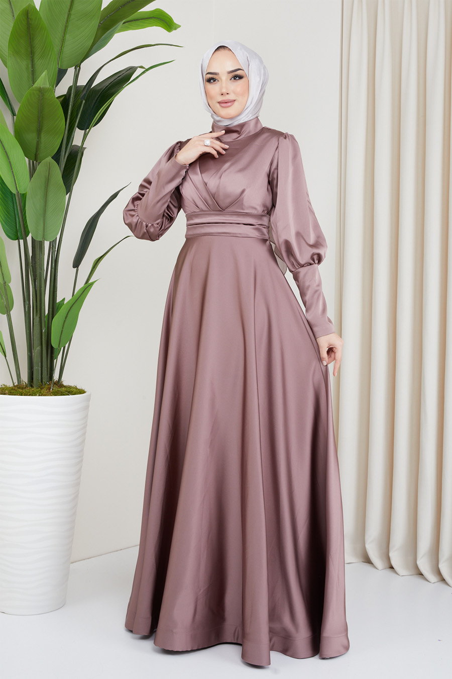 POWDER PINK EVENING DRESS  