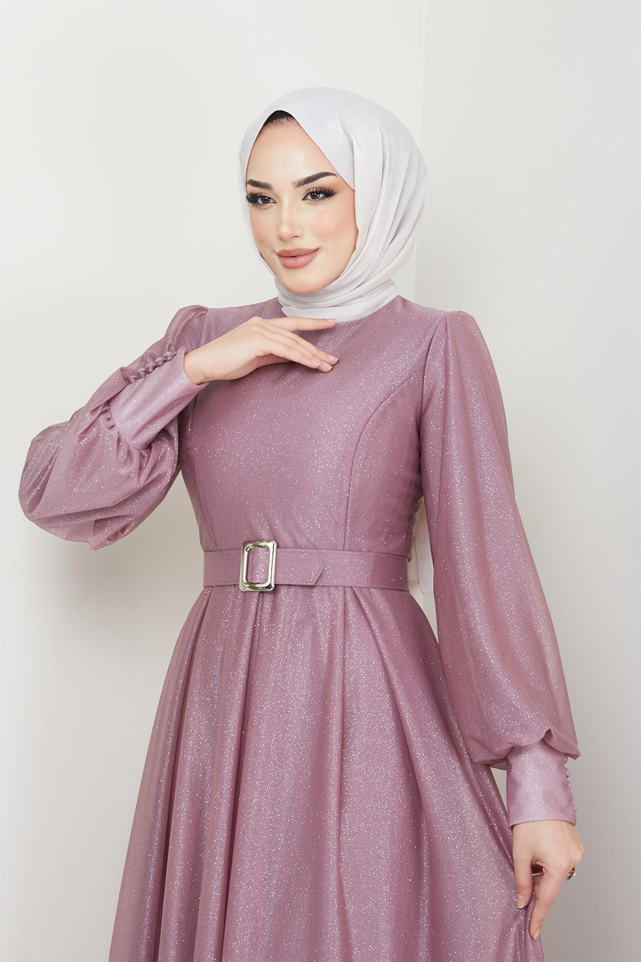 POWDER PINK EVENING DRESS  