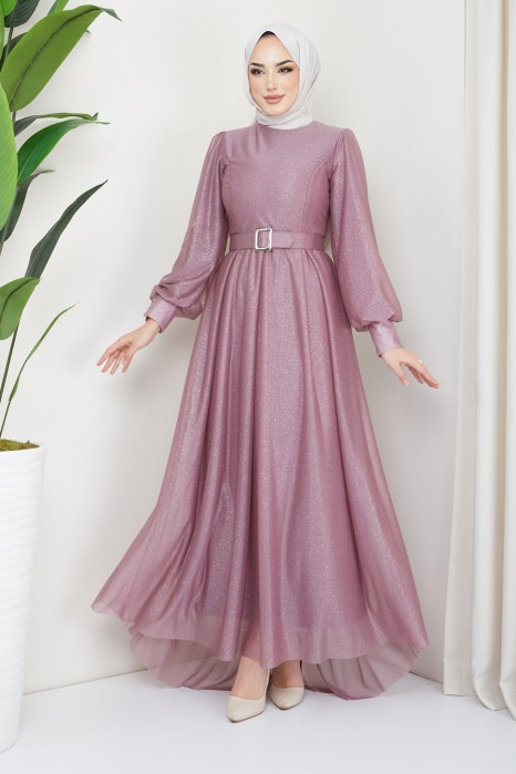 POWDER PINK EVENING DRESS  