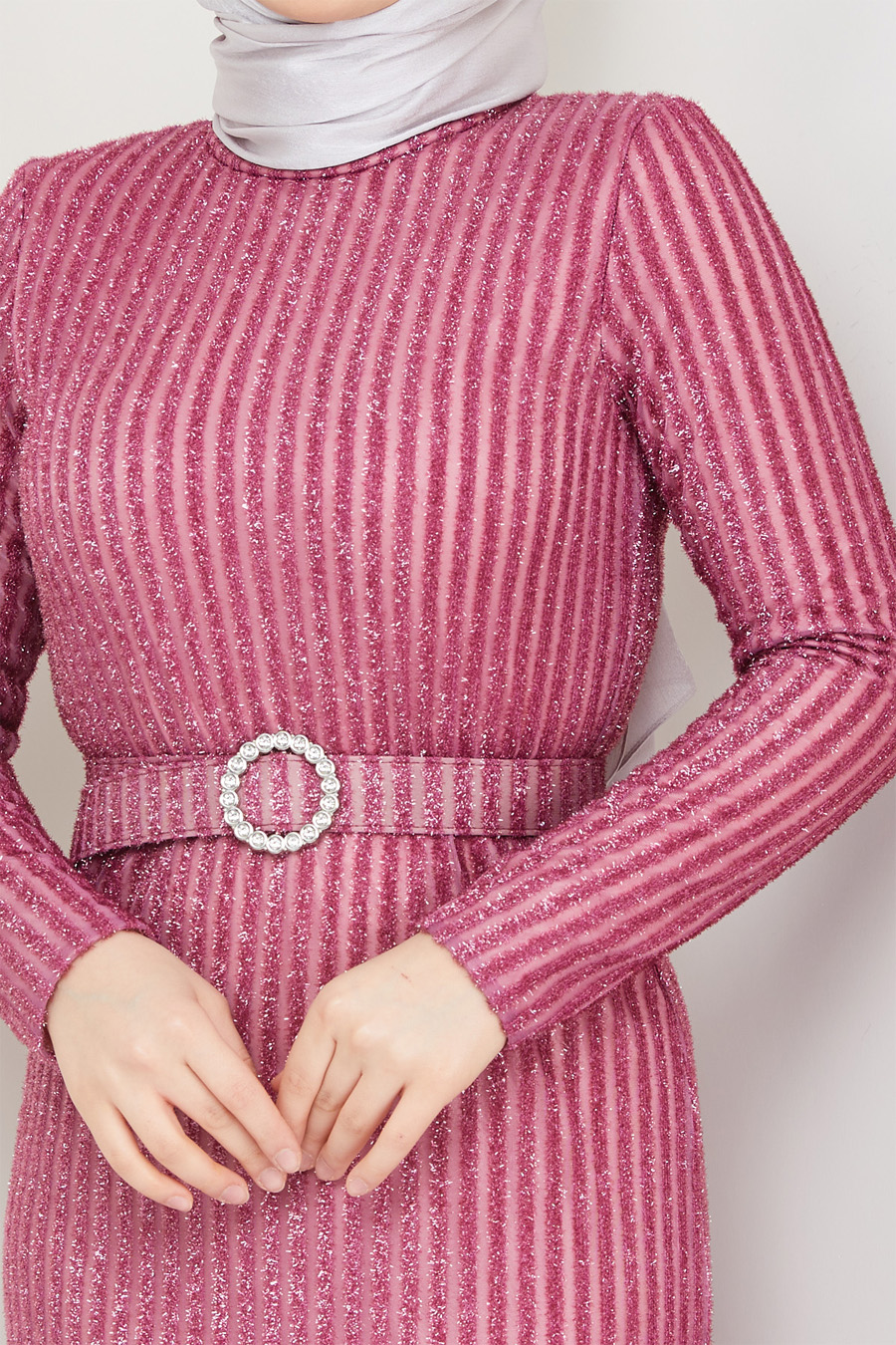 POWDER PINK EVENING DRESS  