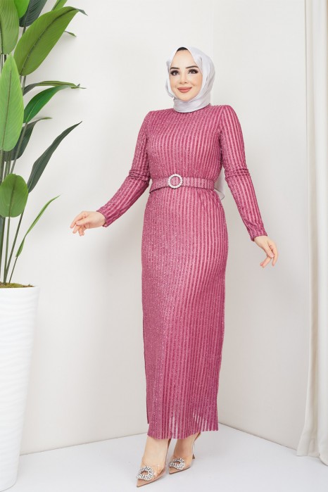 POWDER PINK EVENING DRESS  