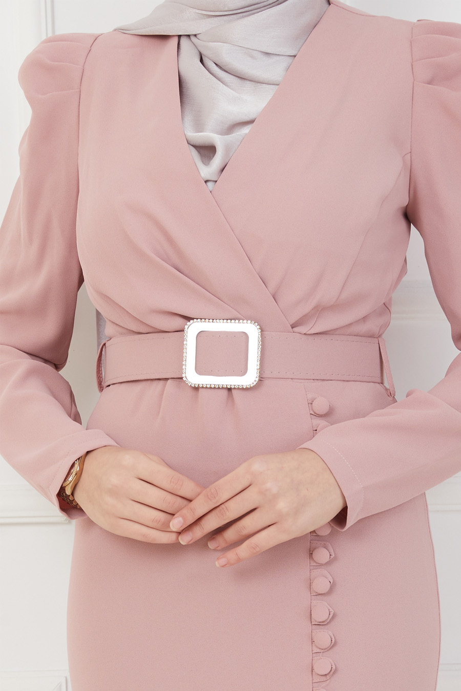 POWDER PINK EVENING DRESS  