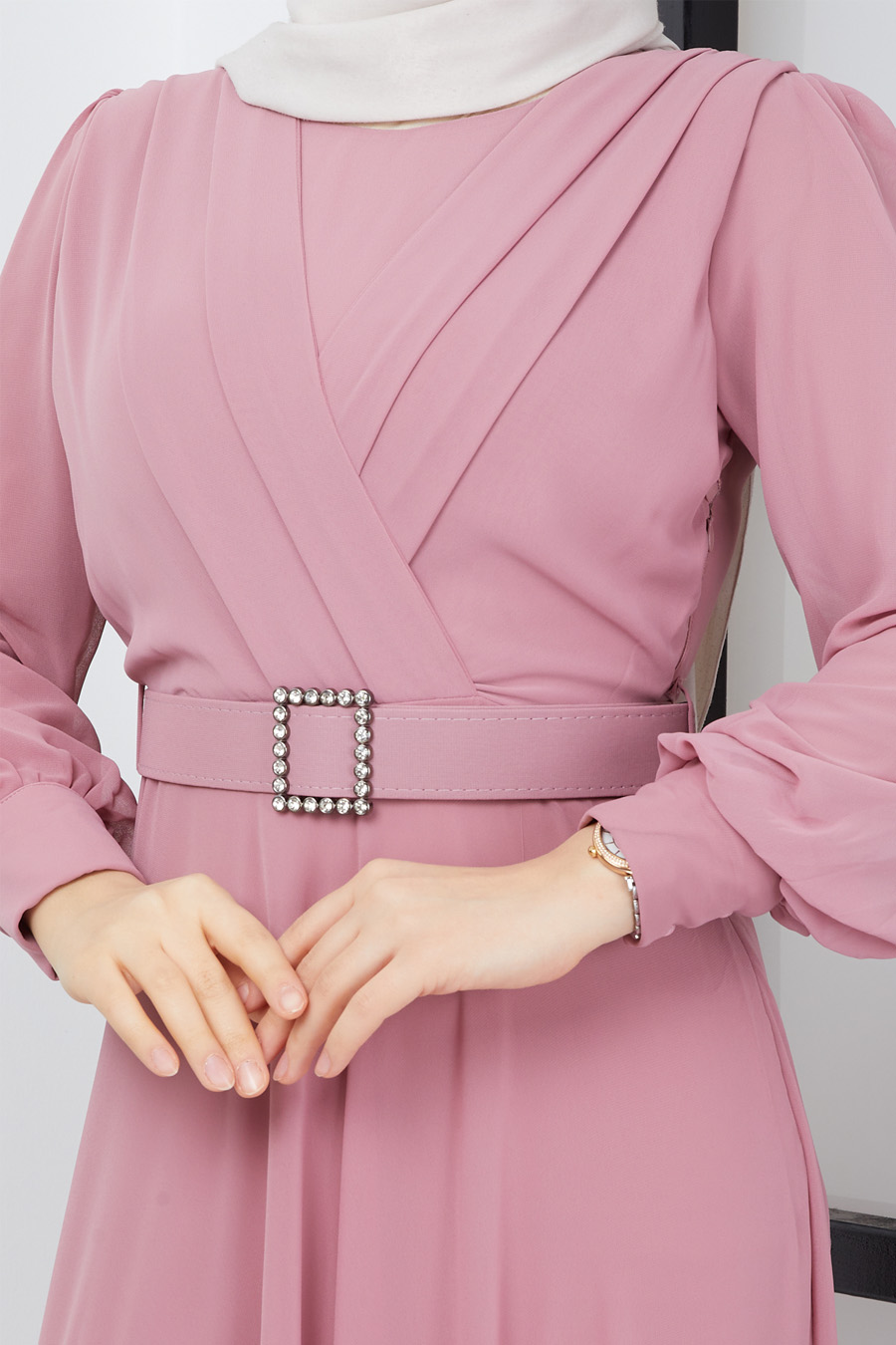 POWDER PINK EVENING DRESS  