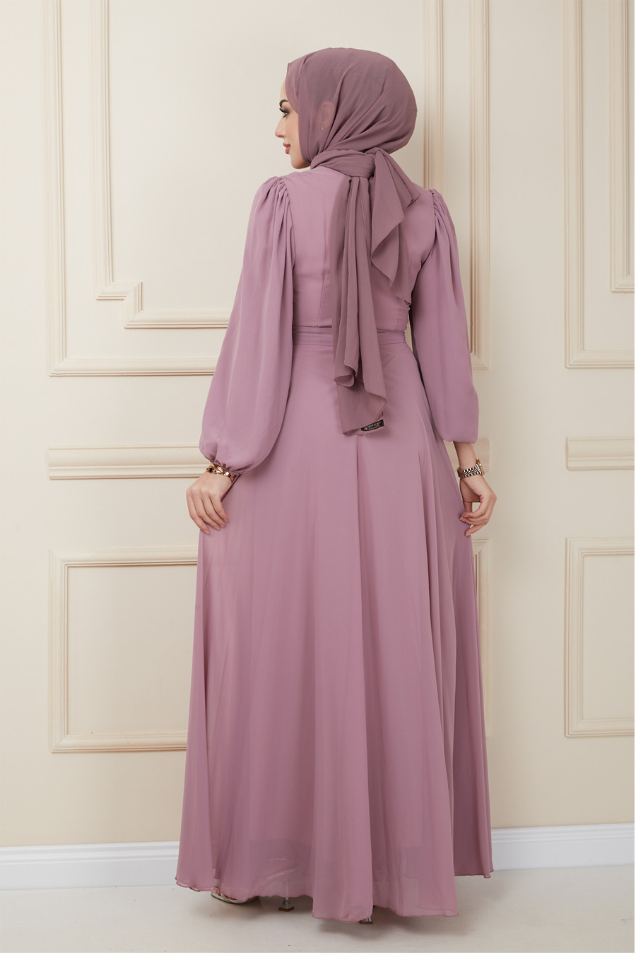 POWDER PINK EVENING DRESS  