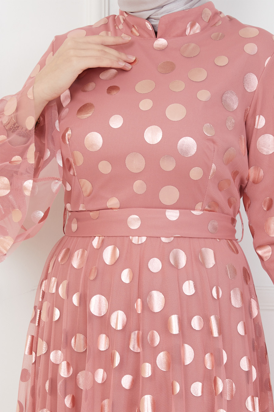 POWDER PINK EVENING DRESS  