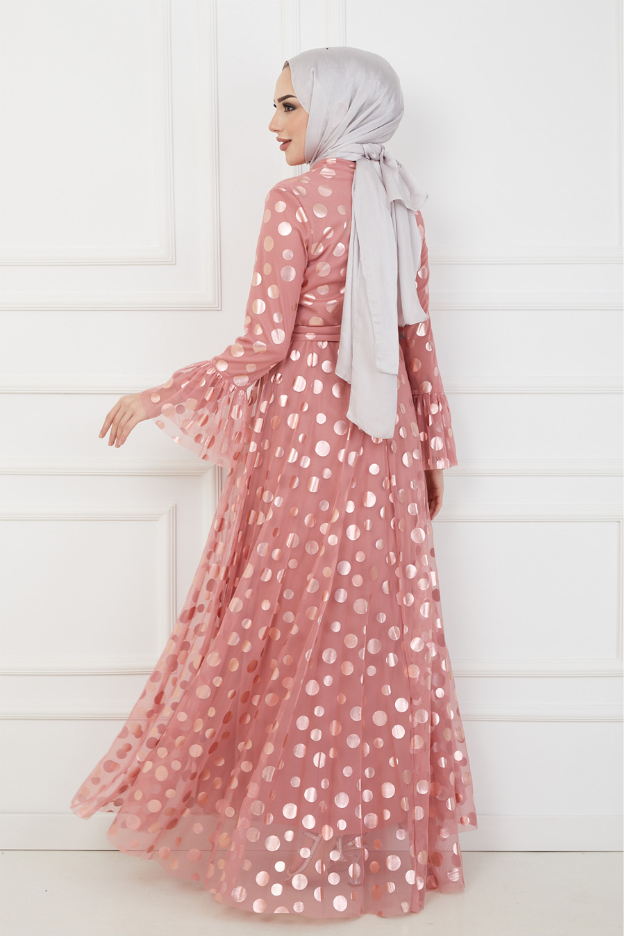 POWDER PINK EVENING DRESS  